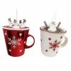 Buy 👏 Assorted Glass Hot Cocoa Mug Ornament by Ashland® 😉 -Christmas Shop 10698460 1