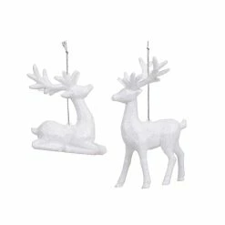 Coupon 😉 Assorted Glittery White Deer Ornament by Ashland® 🛒