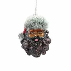 Best Sale โค๏ธ 5" Glass Santa Head Ornament by Ashland® ๐