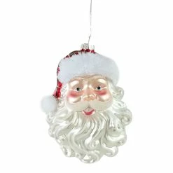 Flash Sale π 5" Glass Santa Head Ornament by Ashland® β€οΈ