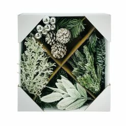 Christmas Shop 26 Best deal π DIY Flocked Pinecone & Leaf Wreath with Silver Ornaments Kit by Ashland® π