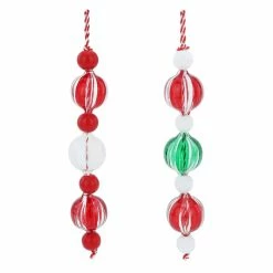 New β Assorted Glass & Wood Peppermint Bubble Ornament by Ashland® π Christmas π