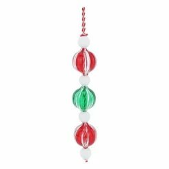 New ⌛ Assorted Glass & Wood Peppermint Bubble Ornament by Ashland® 🎄 Christmas 🛒 -Christmas Shop 10698752 4