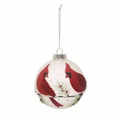 New π 4.7'' Cardinal Ball Collectible Glass π Christmas Ornament by Ashland® β