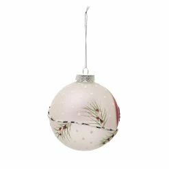 New 🎁 4.7'' Cardinal Ball Collectible Glass 🎄 Christmas Ornament by Ashland® ⌛ -Christmas Shop 10698784 3