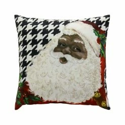 Budget π Santa Face Houndstooth Pillow by Ashland® π