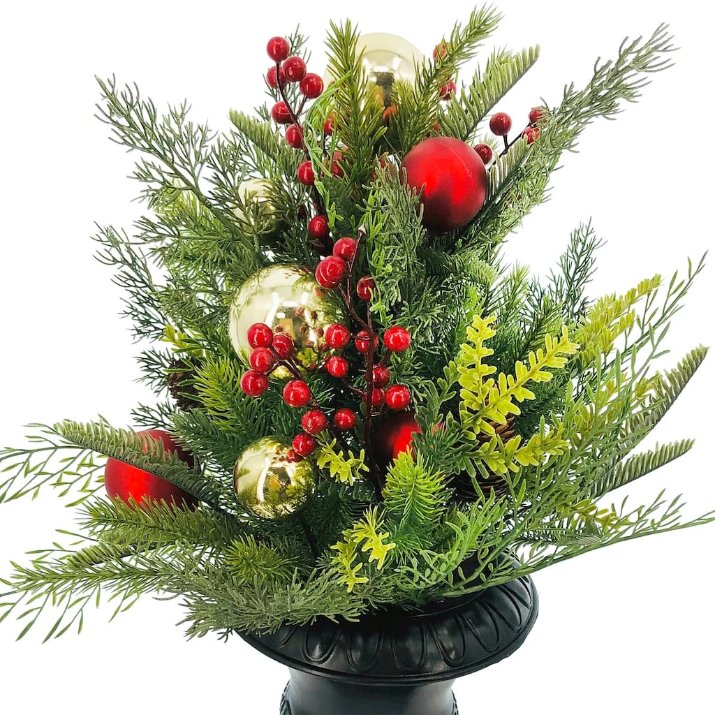 Top 10 π 24" Pine, Berry & Ornaments Outdoor Arrangement by Ashland® π 4 Top 10 π 24" Pine, Berry & Ornaments Outdoor Arrangement by Ashland® π - Image 2