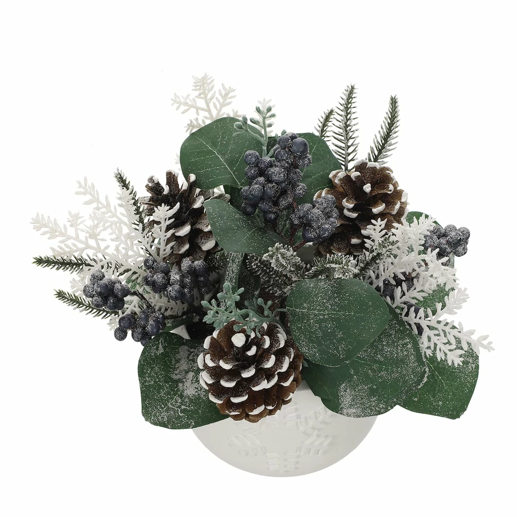 Promo ✔️ 11" Mixed Pine, Berries & Pinecone Arrangement by Ashland® 🥰 4 Promo ✔️ 11" Mixed Pine, Berries & Pinecone Arrangement by Ashland® 🥰 - Image 2