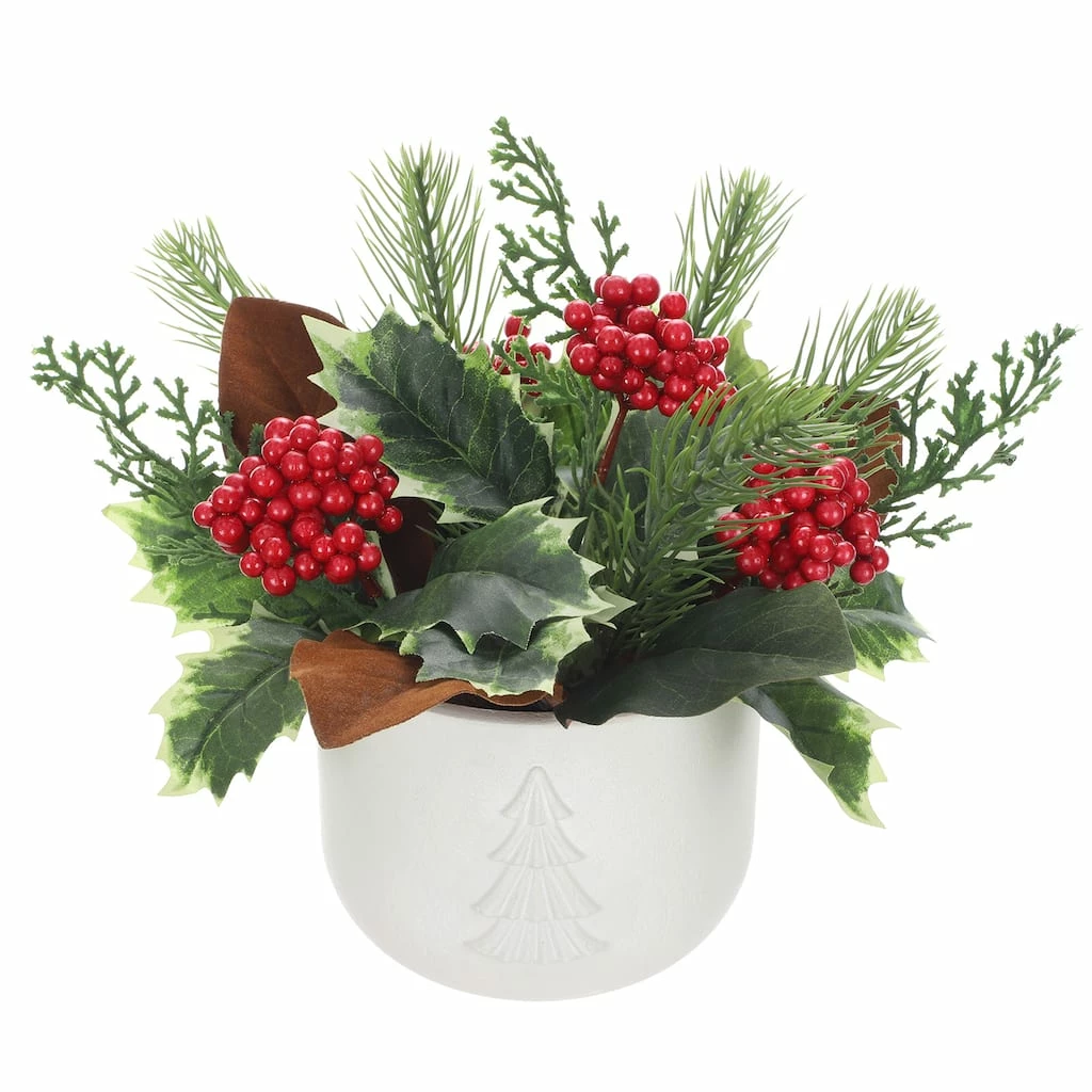 Wholesale ✔️ 10" Mixed Pine, Berries & Foliage Arrangement by Ashland® 👍 3 Wholesale ✔️ 10" Mixed Pine, Berries & Foliage Arrangement by Ashland® 👍