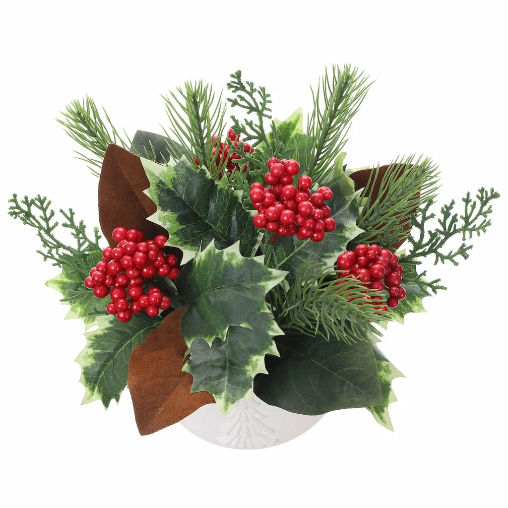 Wholesale ✔️ 10" Mixed Pine, Berries & Foliage Arrangement by Ashland® 👍 4 Wholesale ✔️ 10" Mixed Pine, Berries & Foliage Arrangement by Ashland® 👍 - Image 2