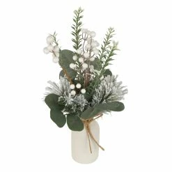 Hot Sale 🌟 16" Berry & Pine Needle Arrangement in Ceramic Vase by Ashland® ❤️ -Christmas Shop 10698903 2