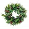 Budget 🌟 24" Sugar Eucalyptus, Red Berry & Pinecone Wreath by Ashland® 👏 -Christmas Shop 10698916 1