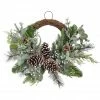 Best Sale ⌛ 22" Icy Mixed Pine & Silver Berry Half Wreath by Ashland® 🥰 -Christmas Shop 10698929 1