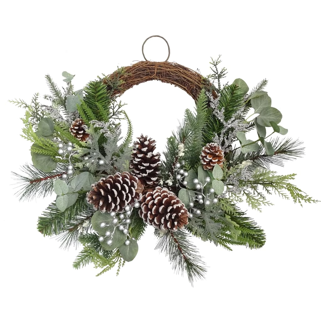 Best Sale β 22" Icy Mixed Pine & Silver Berry Half Wreath by Ashland® π₯° 3 Best Sale β 22" Icy Mixed Pine & Silver Berry Half Wreath by Ashland® π₯°