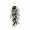 Best Pirce 🥰 24" Flocked Leaf Pinecone & Berry Teardrop by Ashland® 👍 -Christmas Shop 10698933 1