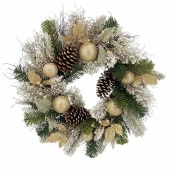 Buy π 24" Gold Ornament, Pinecone & Berry Wreath by Ashland® β¨