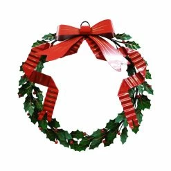 Flash Sale π 16" Berry, Leaves & Bow Metal Wall Wreath by Ashland® π