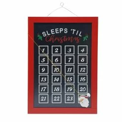 New ⌛ 19" Sleeps Til 🎁 Christmas Wall Decoration by Ashland® ✨