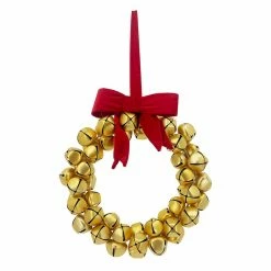 Budget 👍 13'' Gold Bell Wreath Wall Décor by Ashland® 🔥