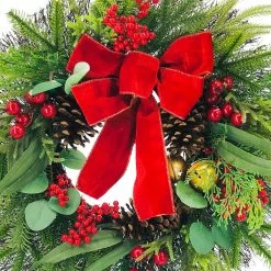 Best reviews of 🔔 24'' Berry Pine Bell Wreath Wall Décor by Ashland® 🧨 -Christmas Shop 10698972 2