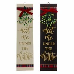 Brand new π Assorted 24'' Meet Me Mistletoe Wall Sign by Ashland® π₯