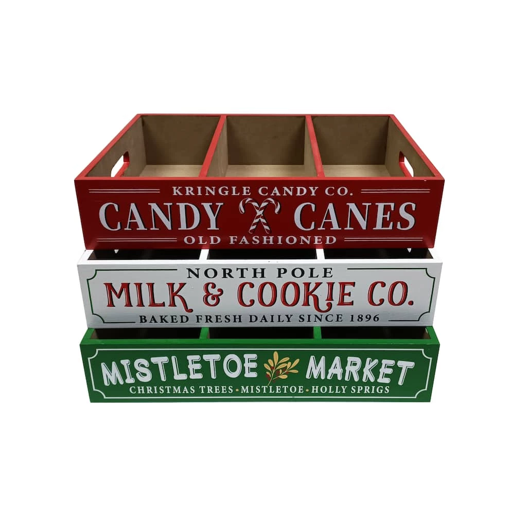 Wholesale β Assorted 18" π Christmas Tabletop Wood Crate by Ashland® π€© 3 Wholesale β Assorted 18" π Christmas Tabletop Wood Crate by Ashland® π€©
