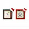 Buy 😀 Assorted 6.6'' Block Sign with Santa Hat Tabletop Décor by Ashland® ⭐