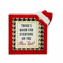 Buy 😀 Assorted 6.6'' Block Sign with Santa Hat Tabletop Décor by Ashland® ⭐ -Christmas Shop 10699031 2