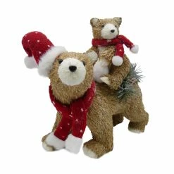 Brand new 😀 11.8" 🎁 Christmas Big Bear & Baby Bear Accent by Ashland® 🤩