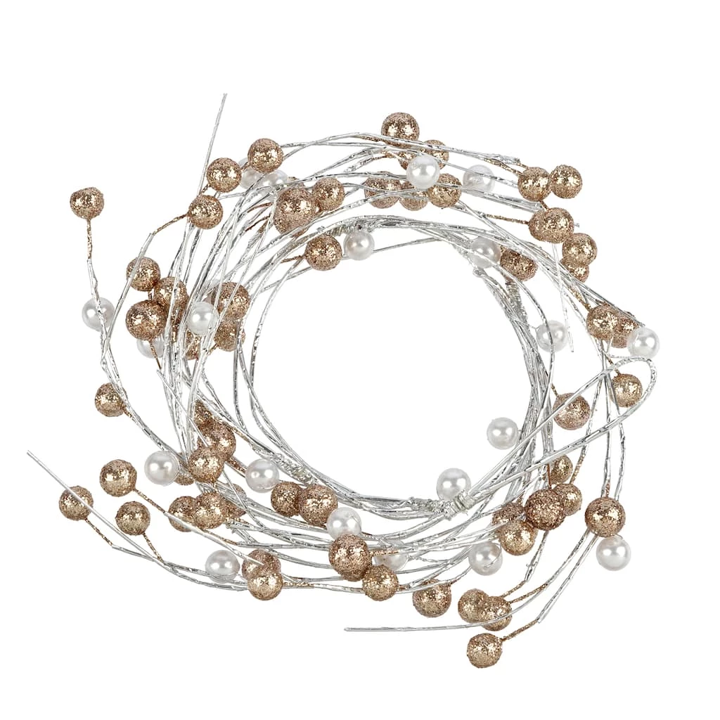 Deals 𧨠5ft. Berry With Champagne Pearl Coiled Garland by Ashland® 𧨠3 Deals 𧨠5ft. Berry With Champagne Pearl Coiled Garland by Ashland® π§¨