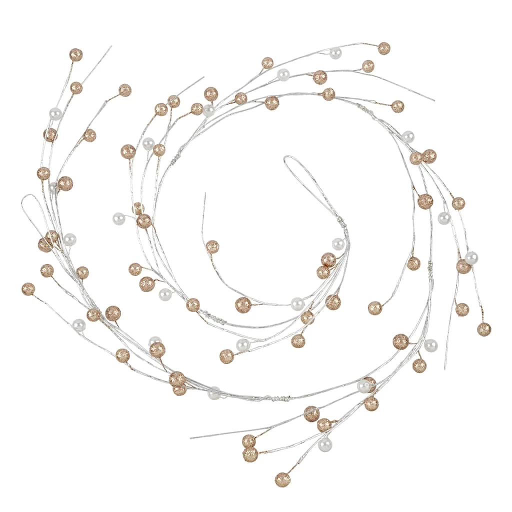 Deals 𧨠5ft. Berry With Champagne Pearl Coiled Garland by Ashland® 𧨠4 Deals 𧨠5ft. Berry With Champagne Pearl Coiled Garland by Ashland® 𧨠- Image 2