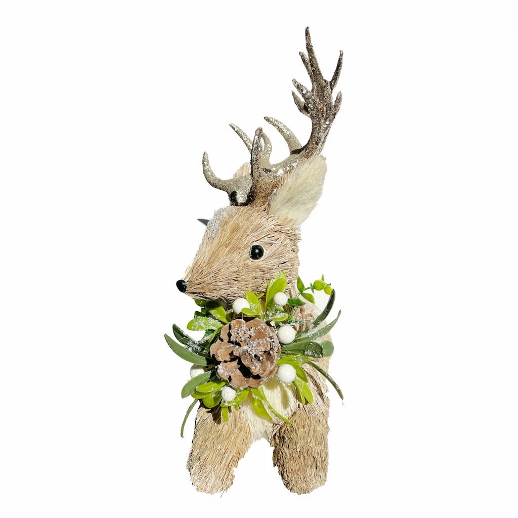 Top 10 π 11.5" Sitting Deer Accent with Mistletoe by Ashland® π 4 Top 10 π 11.5" Sitting Deer Accent with Mistletoe by Ashland® π - Image 2