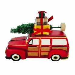Flash Sale β€οΈ 11'' Red Car with π Christmas Tree Tabletop Décor by Ashland® π