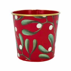 Flash Sale 🧨 Assorted 4'' Mistletoe Bucket ❄ Christmas Tabletop Décor by Ashland® 🥰 -Christmas Shop 10699293 4