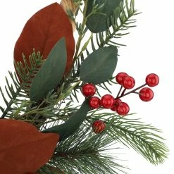 Outlet 👍 23" Pine, Berries & Eucalyptus Beaded Wreath by Ashland® 🛒 -Christmas Shop 10699350 2