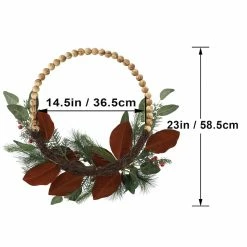Outlet 👍 23" Pine, Berries & Eucalyptus Beaded Wreath by Ashland® 🛒 -Christmas Shop 10699350 3