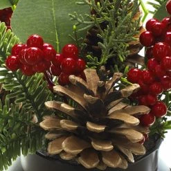 Budget ✨ 14" Mixed Pine, Pinecone & Berry Arrangement by Ashland® 🎁 -Christmas Shop 10699351 3
