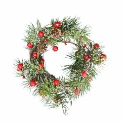 New π 5ft. Snowy Pinecone Berry Coiled Garland by Ashland® π