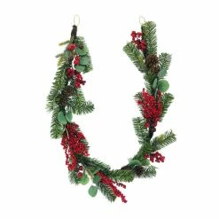 Buy ⭐ 6ft. Eucalyptus & Red Berries Garland by Ashland® 💯 -Christmas Shop 10699356 3