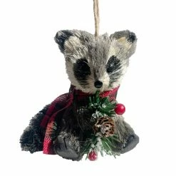 Deals 🤩 3.5'' Raccoon with Pine, Pinecone and Berries 🔔 Christmas Ornament by Ashland® 👍