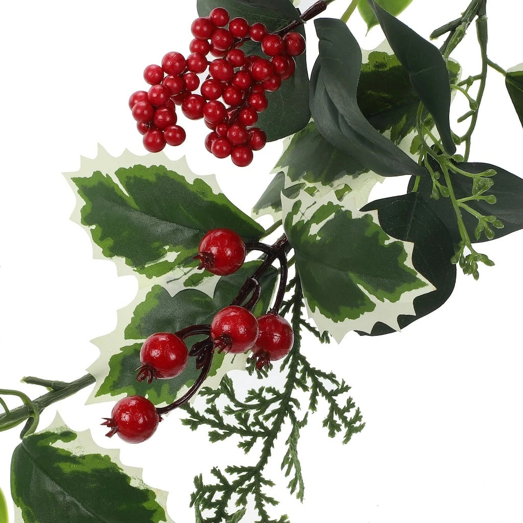 Top 10 💯 6ft. Holly Leaves Garland by Ashland® 🤩 5 Top 10 💯 6ft. Holly Leaves Garland by Ashland® 🤩 - Image 3
