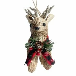 Best Sale 🧨 6'' Deer with Plaid Scarf 🎅 Christmas Ornament by Ashland® 🤩