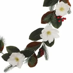 Coupon β 6ft. White Magnolia & Red Berry Garland by Ashland® β¨