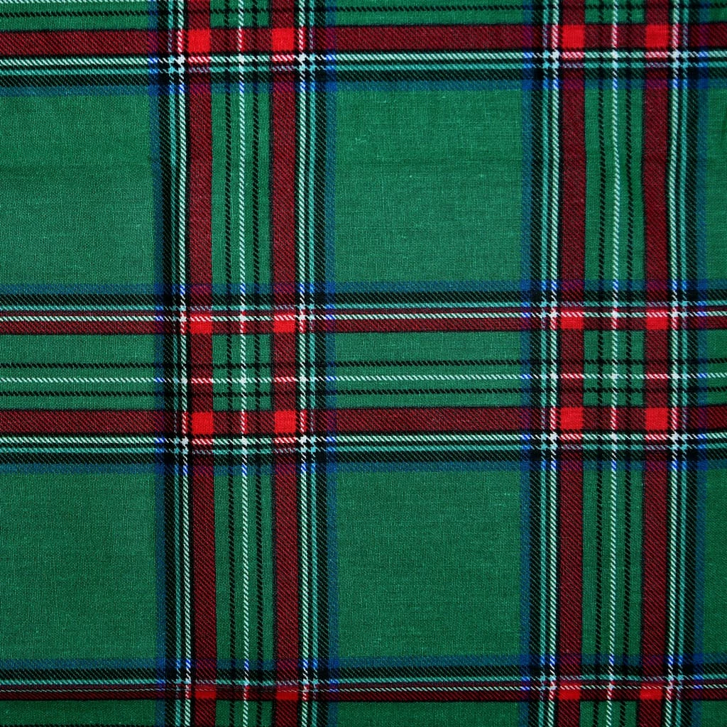 New π Green Plaid Cotton Fabric by Loops & Threads® π 2 New π Green Plaid Cotton Fabric by Loops & Threads® π