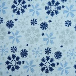 Promo π€© Blue Snowflake Cotton Fabric by Loops & Threads® π