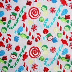 Deals ⌛ Candy Cane Cotton Fabric by Loops & Threads® ✔️