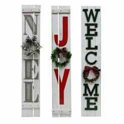 Brand new 😍 Assorted Wood Holiday Door Greeter with Wreath by Ashland® ✔️