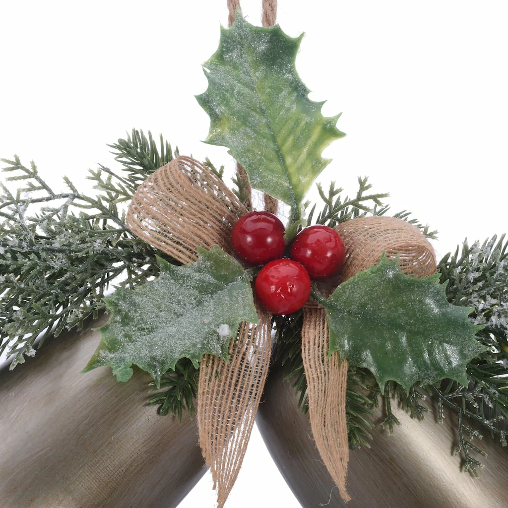 Best Pirce 🥰 Pine & Berry Silver Bell Wall Accent by Ashland® 😀 4 Best Pirce 🥰 Pine & Berry Silver Bell Wall Accent by Ashland® 😀 - Image 2