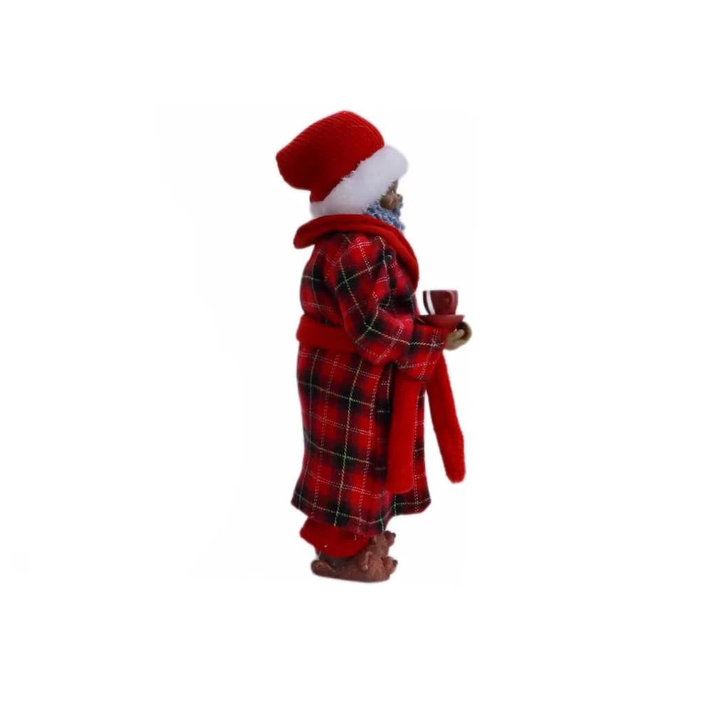 Discount ⌛ 10.5" Plaid Robe Santa Figure by Ashland® 😀 4 Discount ⌛ 10.5" Plaid Robe Santa Figure by Ashland® 😀 - Image 2