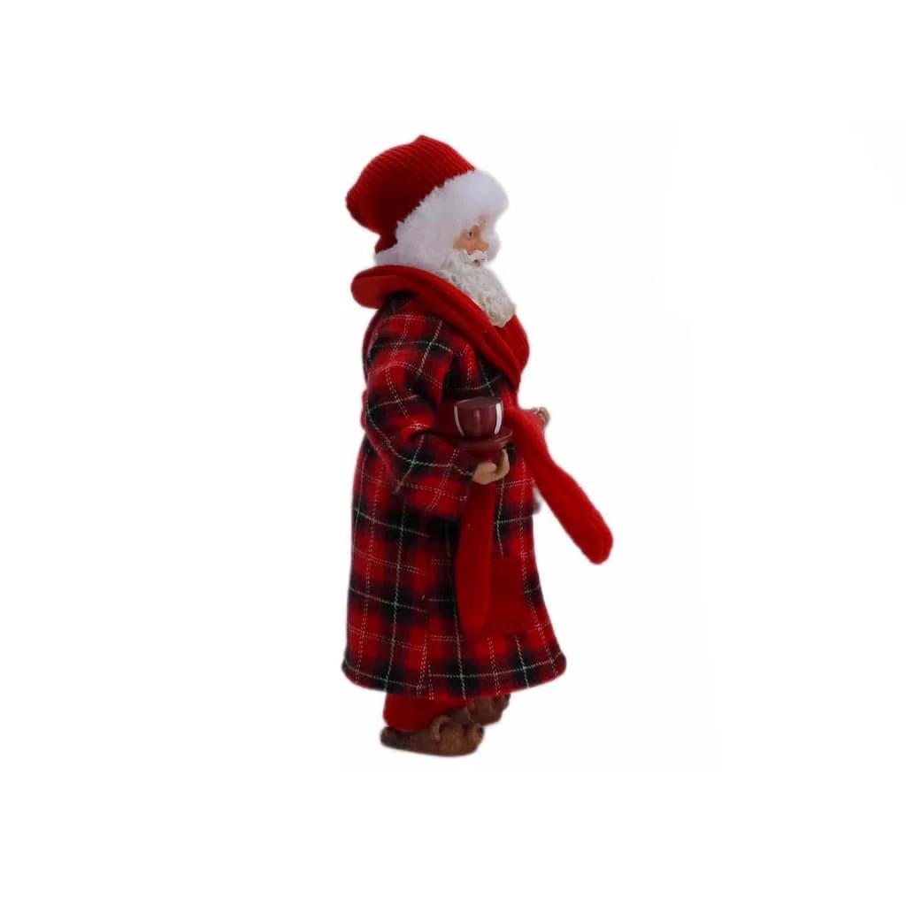 New 💯 10.5" Plaid Robe Santa Figure by Ashland® 😉 4 New 💯 10.5" Plaid Robe Santa Figure by Ashland® 😉 - Image 2